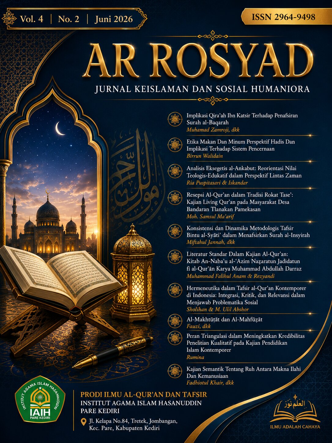 					View Vol. 4 No. 2 (2026): al-Qur'an and Hermeneutik
				